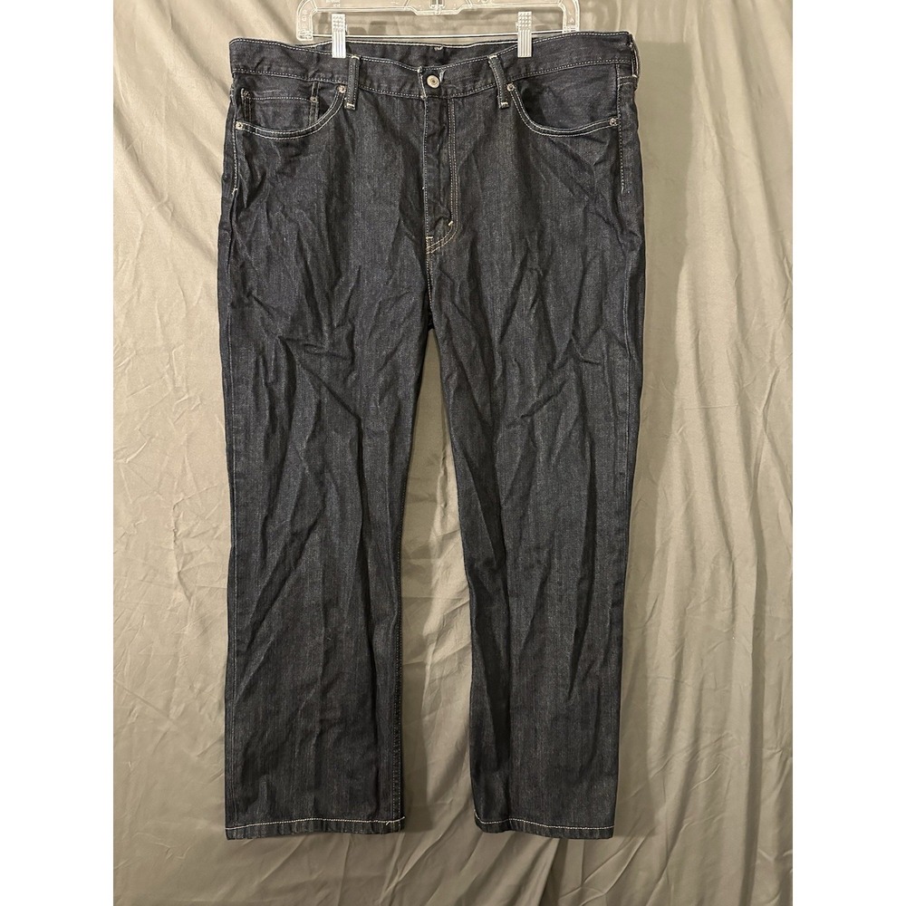 Levis 514 Jeans Mens 40x32 Blue Straight Leg Dark Wash Denim 100% Cotton